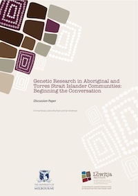 Genetic Research in Aboriginal and Torres Strait Islander Communities: Beginning the conversation