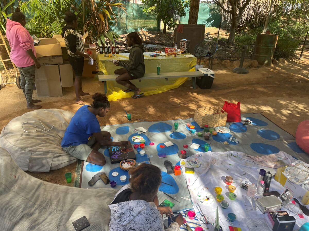 MWRC Bigiswun girls workshop, Fitzroy Crossing, WA