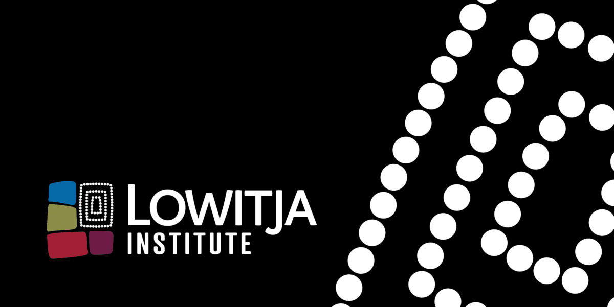 Lowitja logo with white dot square